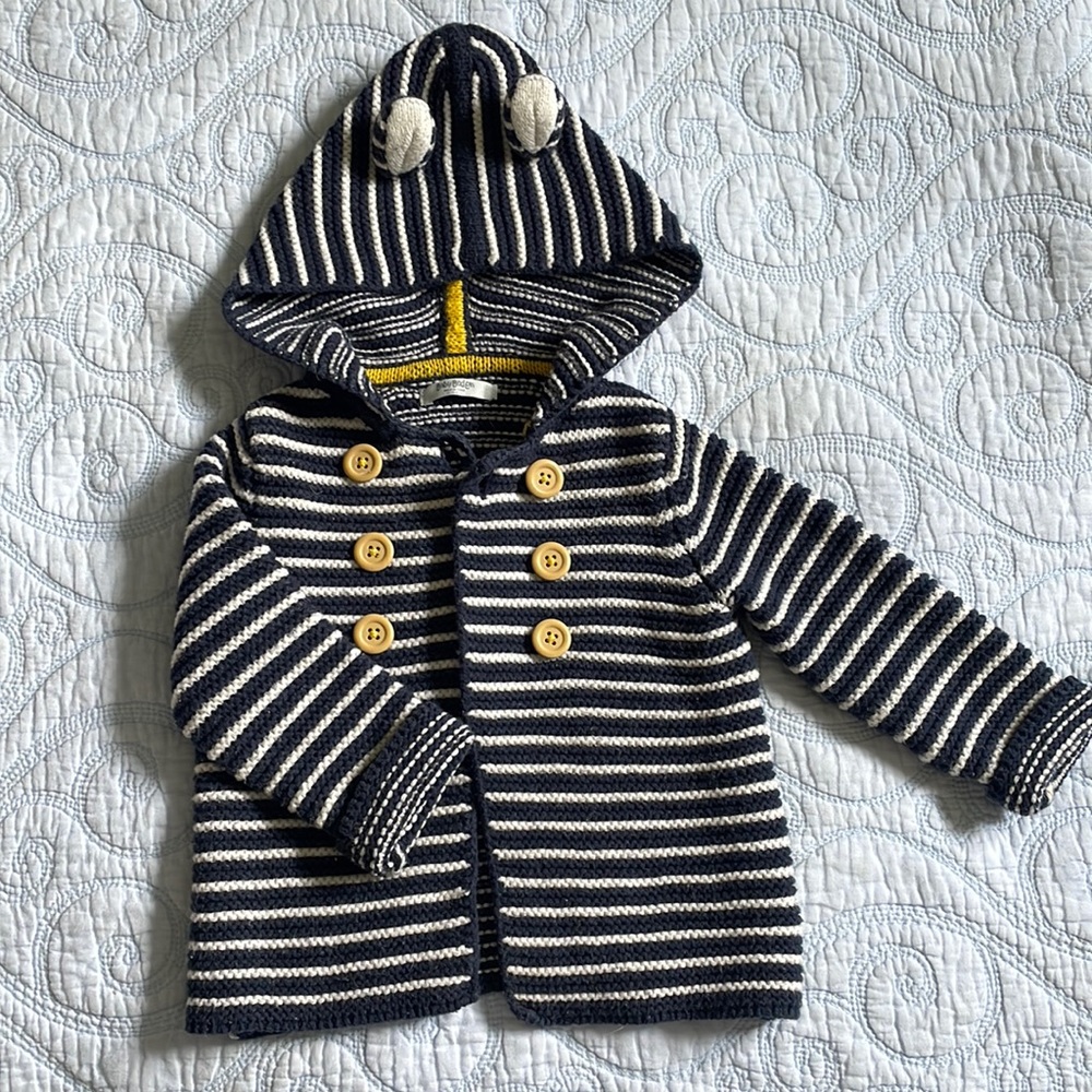 Baby Boden Knit Hoodie